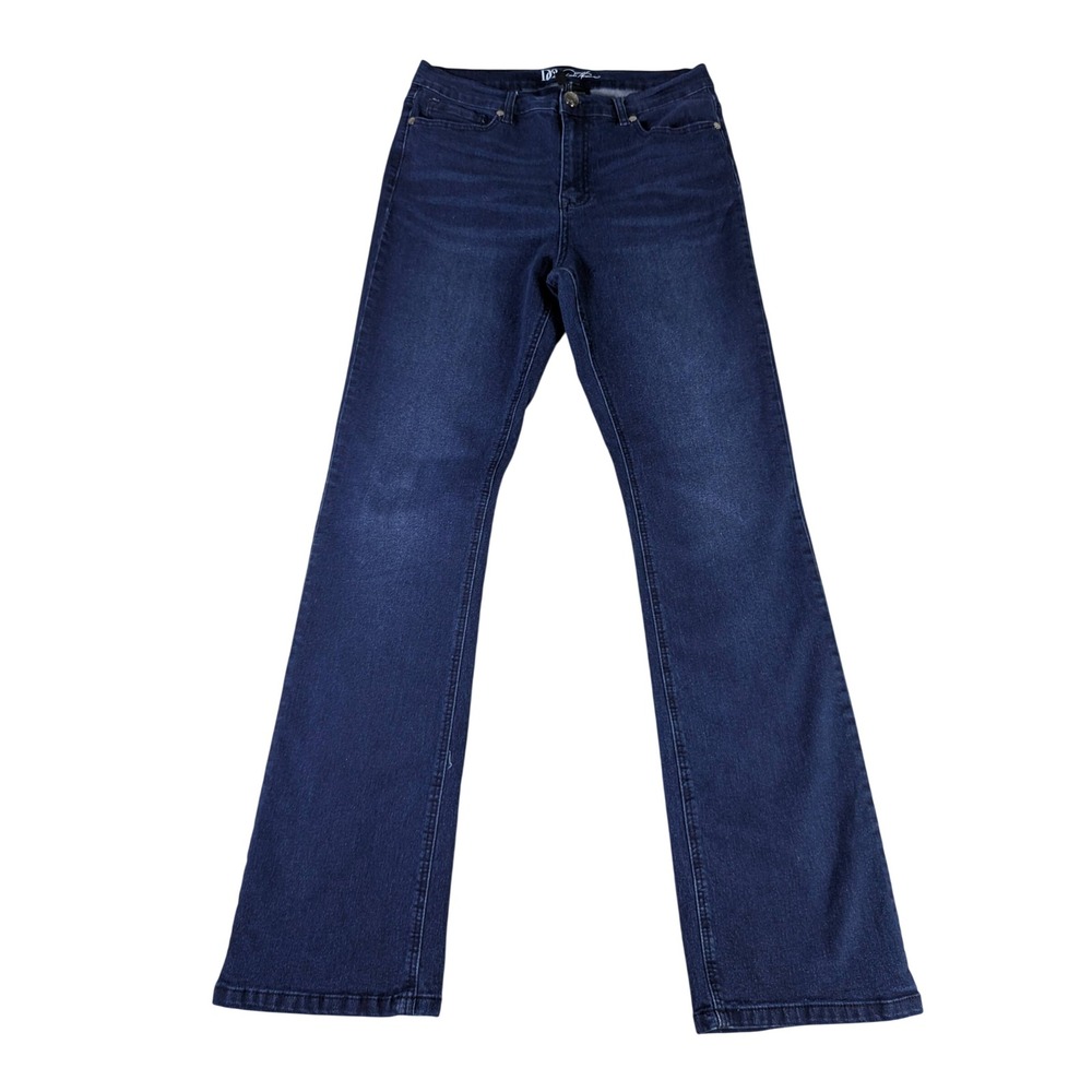 DG2 Diane Gilman Womens 10T Dark Wash Bootcut High Rise Stretch Denim Jeans